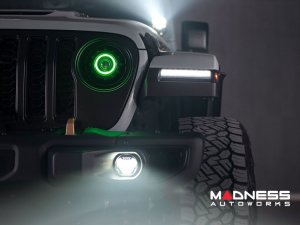 Jeep Gladiator JT LED Fog Light Kit - 4Banger Series - Morimoto - NCS/Wide/White
